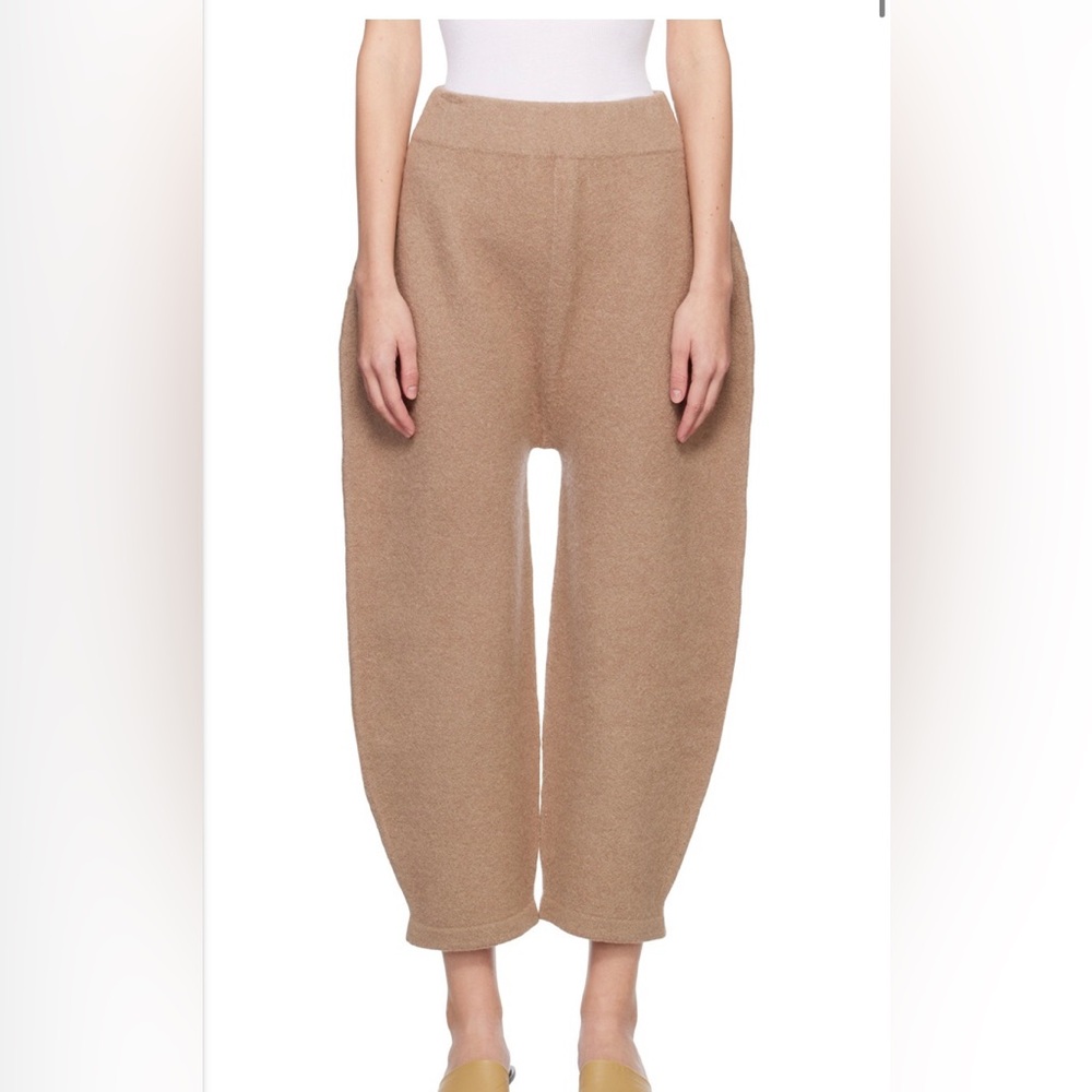 Hand-knit baby alpaca & fine merino wool-blend lounge pants.excellent condition.